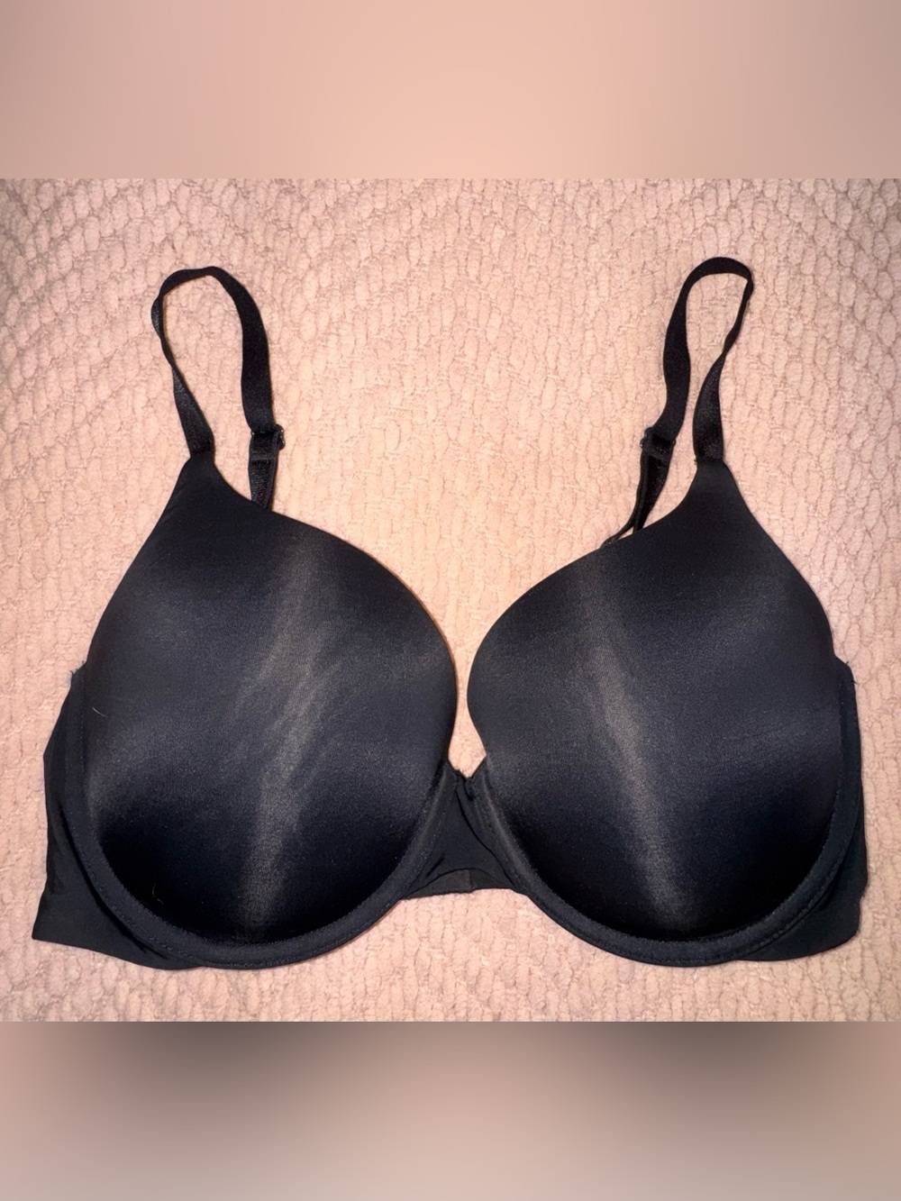 Victoria’s Secret Perfect Shape Bra Black 36D Smooth T-Shirt Bra